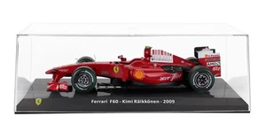MODELLINO AUTO STATICO FERRARI F1 F60 2009 KIMI RAIKKONEN CON VETRINA SCALA 1/24 - Foto 1 di 4