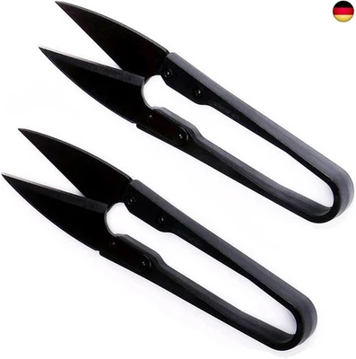 UOOOM 2 Stück Schwarz Fadenschere Mini Schere für Kreuzstich Nähschere - Bild 1 von 4