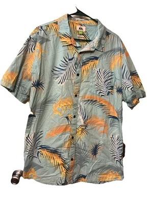 Quicksilver Mens Short Sleeve Regular Fit Hawaiian Shirt Size XL - Image 1 of 4