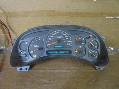 Cuadro de instrumentos velocímetro Chevy Tahoe 03-07 150 k millas 15182147 Foto 1 de 4