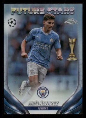 2023-24 Topps Chrome UEFA Club Competitions Refractors #150 Julian Alvarez FS - Image 1 of 2