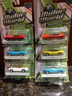 Lote de 6 Greenlight Motor World American Edition - Camaro, Trans-Am Foto 1 de 3