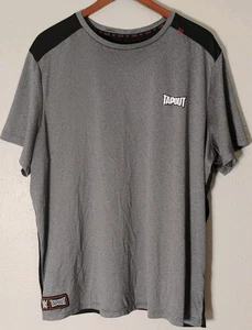 Tapout WWE Performance Shirt Men's XXL Black Gray Mesh Vented Short Sleeve MMA - Picture 1 of 8