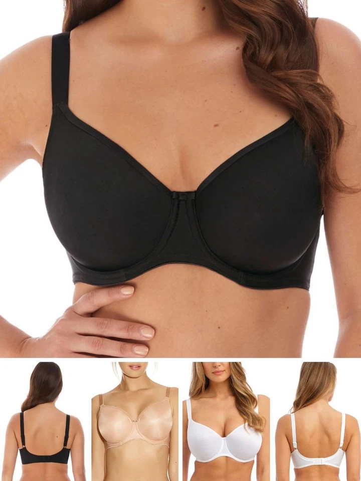 Fantasie Smoothing Bra Balcony Underwired Seamless Balconette Bras Lingerie - Image 1 of 1