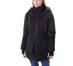 Daunen-Winterjacke Damen Lole schwarz Frankie mit Kapuze.  Gr. Sm - Bild 1 von 10