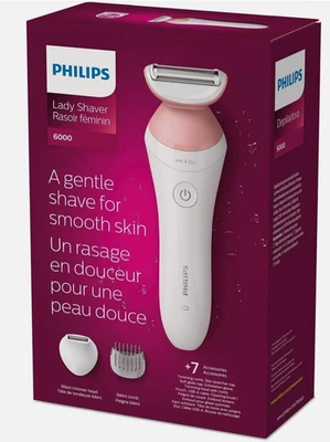 Philips Beauty Lady Electric Shaver Series 6000 || BRL146/00 White WOMAN SHAVER - Image 1 of 4