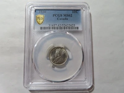 Q42 Canada 1936 10 Cent PCGS MS-62 - Image 1 of 2