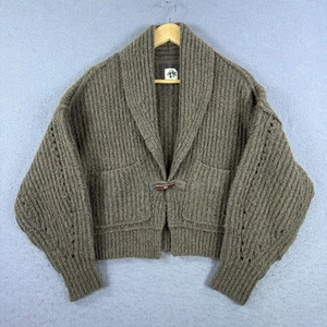 Cárdigan Suéter Free People Jackson Cardi Marrón Talla XS Palanca Acanalada Boho Acogedor - Imagen 1 de 7