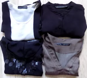 ZARA BASIC Mujer 2 Tops Talla S, M y 2 Blusas Talla XS Lote 1 - Imagen 1 de 10