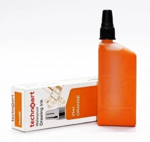 Technical Drawing Pen Ink - Red, Orange - Picture 1 of 3