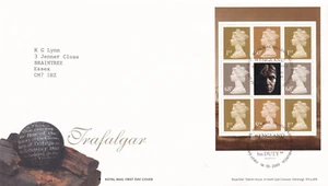 2005 Battle of Trafalgar Prestige Heftscheibe auf Ersttagsbrief - Bild 1 von 1