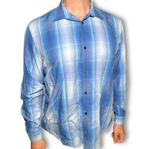 Calvin Klein Freizeithemd blau-weiß Button Down - Bild 1 von 7