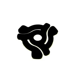 New Replacement 45 RPM Black Plastic Vinyl Adaptor Centre Spider - Picture 1 of 1