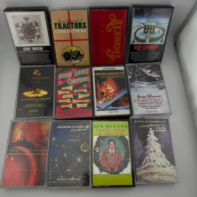 Lot 12 Christmas Classics Albums Cassette Mancini Conniff Mannheim Steamroller - Image 1 of 4