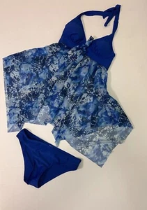 Swim Dress w Brief Set Sz Small Royal Blue Swimsuit - Picture 1 of 9