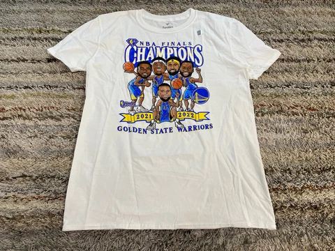 Fanatics Golden State Warriors 2022 NBA Finals Champs Caricature T-Shirt Large L Cover