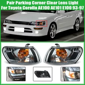 Fit For Toyota Corolla AE100 AE101 1993-97 New Pair Front Parking Corner Light - Picture 1 of 11
