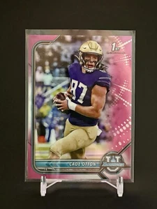 Cade Otton 2021-22 Bowman University - Pink Refractor #75 (RC) TAMPA BAY BUCS - Picture 1 of 2