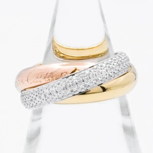 CARTIER Trinity Ring No. 9 Diamond 9 49 Women Ring - Picture 1 of 6