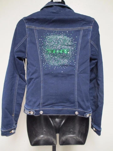 NEW Marshall Thundering Herd Womens Designer S-M-L-XL-2XL Jean Jacket Meesh/Mia Cover