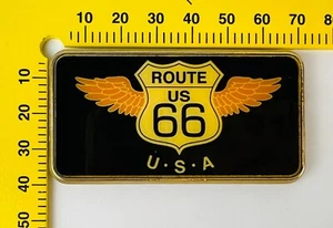 Vintage Souvenir Fridge Magnet Route 66 Refrigerator USA Metal - Picture 1 of 2