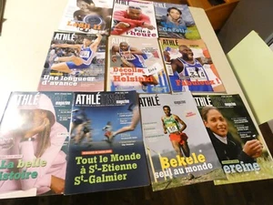 lot de 10  ATHLETISME magazine  la FFA février 2005 a janvier 2006 N° 477  a 486 - Foto 1 di 6