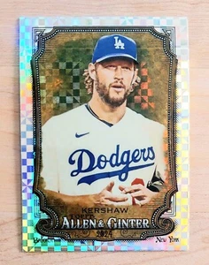 2024 Allen & Ginter CLAYTON KERSHAW "X-Fractor" SSP Parallel Card DODGERS - Picture 1 of 2
