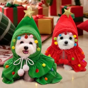 Autunno/Inverno Natale Vestiti per Animali Domestici Due Colori Mantello per Animali Domestici Scialle - Foto 1 di 16