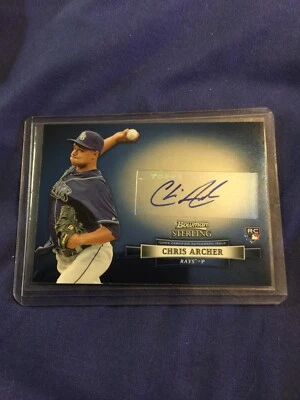 2012 Chris Archer Auto Autograph Bowman Sterling Signed Card Awesome!!! - Image 1 of 4