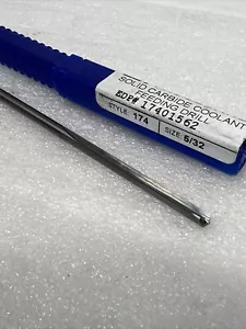 5/32” (.1562”) CJT Koolcarb solid carbide coolant drill / style 174 / 17401562 - Picture 1 of 8