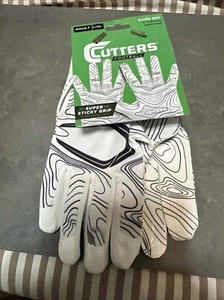 Cutters Game Day Football Glove, Receiver Gloves, Ultra Sticky Grip Adult L/XL - Picture 1 of 6