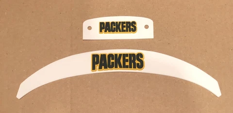 Green Bay Packers 3D Bumper Set Front And Rear Speed Helmet Cover