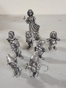 schneeweiß & die 7 Zwerge Zinnfiguren 8er Set: Weihnachtsgeschenk Feenschwanz - Bild 1 von 14