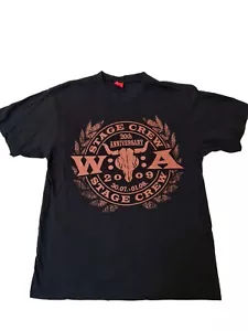 Rare Wacken Open Air 2009 WOA Stage Crew 20th Anniversary T-Shirt LARGE Collector - Picture 1 of 6