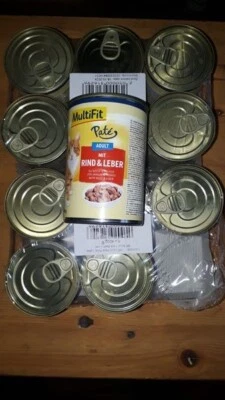 Multifit 12x400g Dose  VPE  Pastete Rind & Leber - Bild 1 von 3