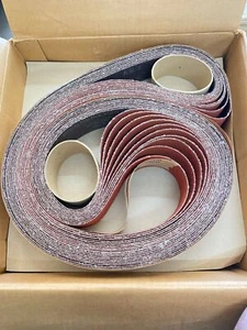 50 new 3M 777F REGALITE 2" x 90" Grit 36 YF Cloth FILM-LOK Sanding Belts #30414 - Picture 1 of 2