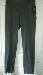 Pantalones para dama Briggs talla 8 adelgazantes cómodos cintura gris jaspeado nuevos con etiquetas - Imagen 1 de 2