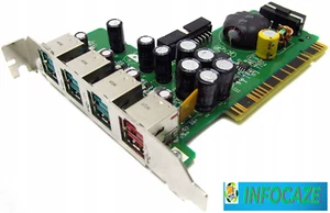 HP 4-Port PCI Powered USB Card P/N: 445776-001 - Photo 1/2
