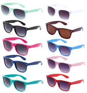 Retro Classic Sunglasses 80's Vintage Men Women Eyewear Hipster Nerdy UV 100% - Picture 1 of 28