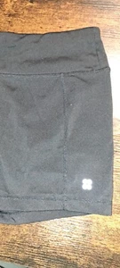 Ladies Sweaty Betty All Day Biker Shorts Black Size Medium Running Athletic - Picture 1 of 5