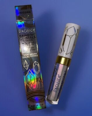 Pacifica•CRISTALES ARCO IRIS•Iluminador líquido•Sombra UNICORNIO•Talla de viaje•NUEVO en CAJA Foto 1 de 4