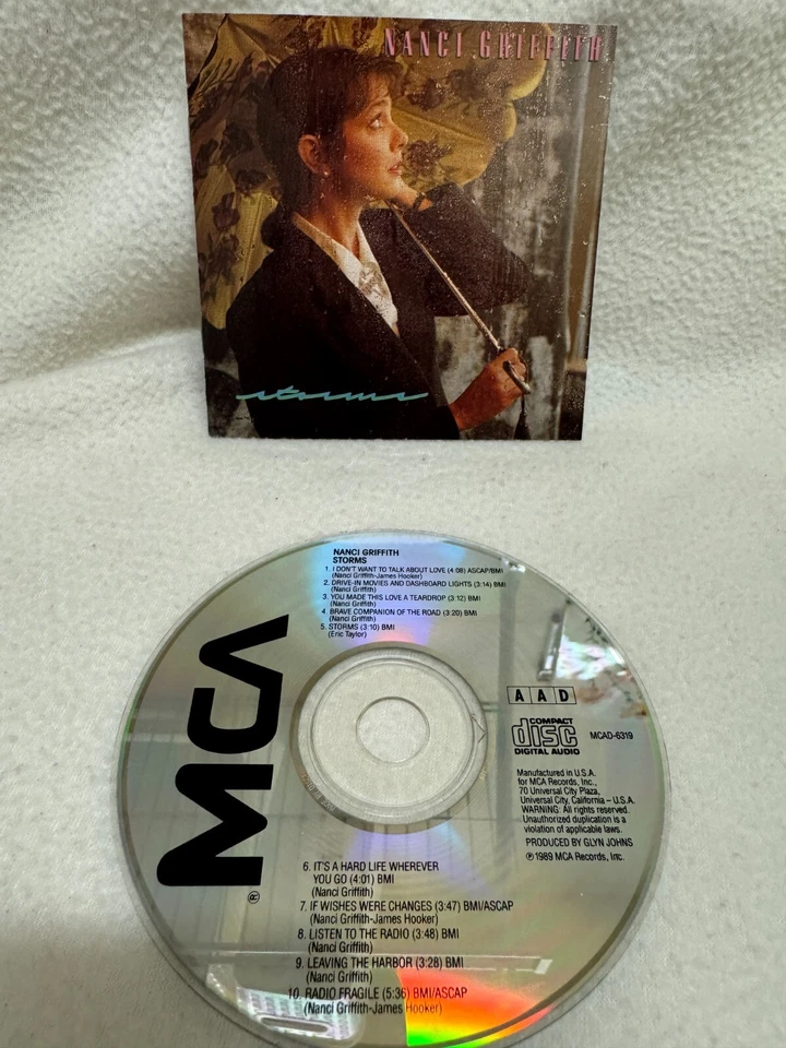 Nanci Griffith: Storms CD - CD ONLY WITH FRONT PAPER INSERT!!! - Image 1 of 1