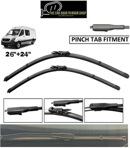 Passend für VW Crafter 2007 bis 2016 UK Scheibenwischer Wischerblatt Vorne Set 26" 24" - Bild 1 von 13