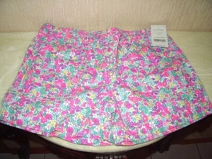 Carter's Girls Size 8 Red & Green Short Floral Elastic Draw - Picture 1 of 4