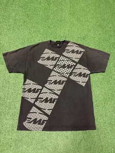 Vintage Y2K FMF Motocross Logo Shirt Mens Size Large Black Grunge Motorcycle VTG - Picture 1 of 10