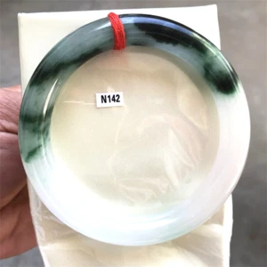 62mm Burma Natural Ice Green Jadeite Jade Bracelet Emerald Jade Bracelet Bangle - Picture 1 of 18