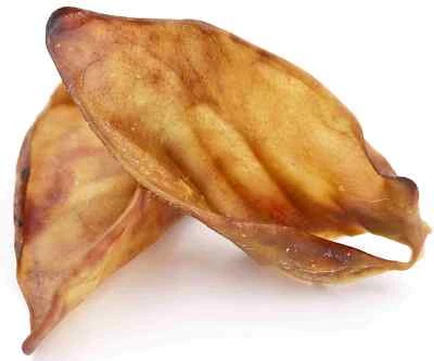 Getrocknete Schweineohren für Hunde | Deutsche Herstellung w. Pansen Rinderohr  - Bild 1 von 4