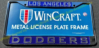 LA DODGERS BASEBALL  ✅ AUTHENTIC MLB Metal License Plate Frame 🚚💨BEST GIFT 🎁 - Image 1 of 4
