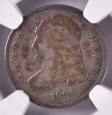 1836 Capped Bust Silver Dime - NGC G4 - Image 1 of 3