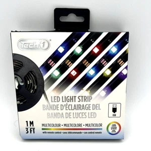 TECH 1 - 3FT/1M  USB MULTICOLOR LED STRIP - NEW Sealed - Picture 1 of 3